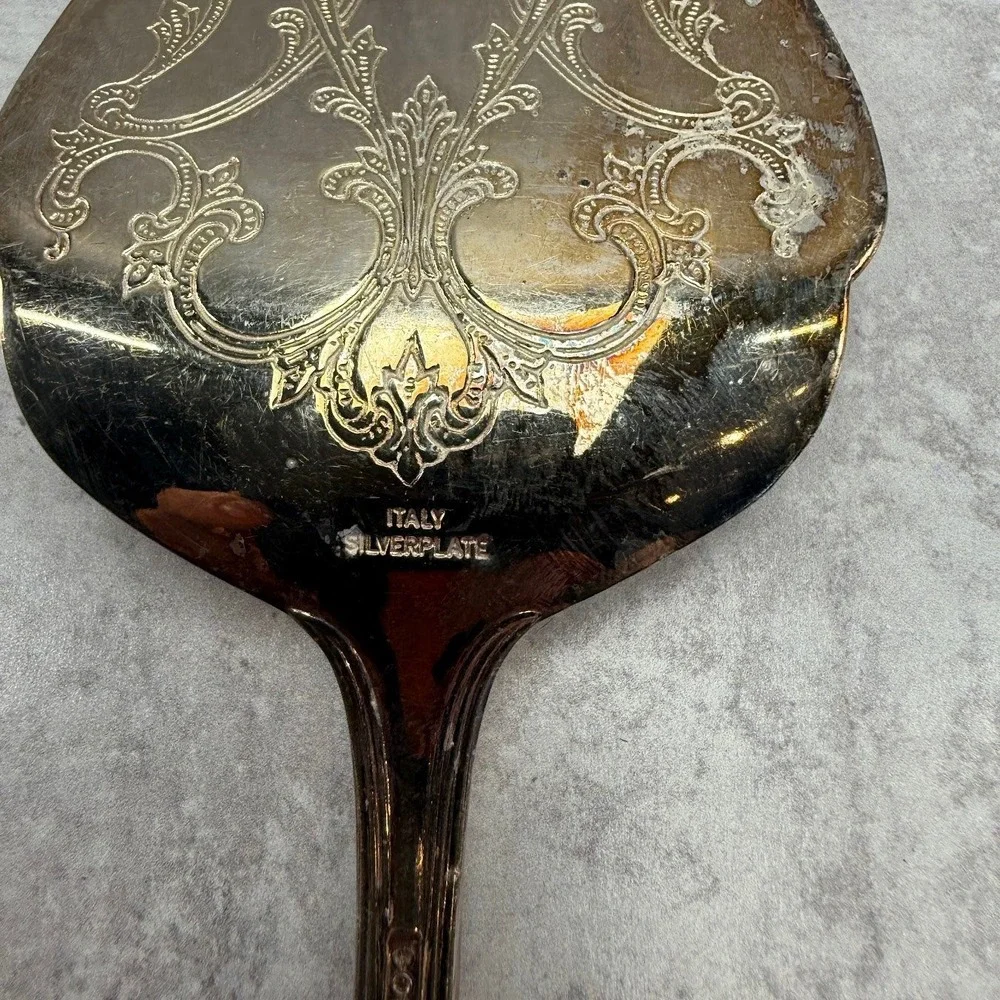 Vintage Silver Plated Pie‎ Serving Utensils 5 Set - Gorham Heritage Salad Tongs